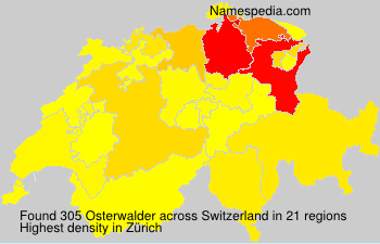 Surname Osterwalder in Switzerland Surname Osterwalder in Switzerland