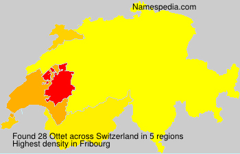 Surname Ottet in Switzerland Surname Ottet in Switzerland
