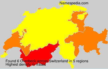 Surname Overbeck in Switzerland Surname Overbeck in Switzerland