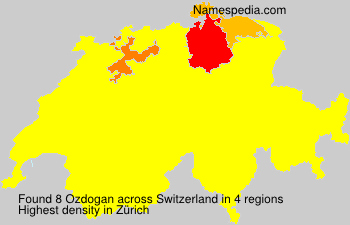 Surname Ozdogan in Switzerland Surname Ozdogan in Switzerland