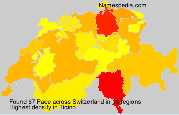 Surname Pace in Switzerland Surname Pace in Switzerland