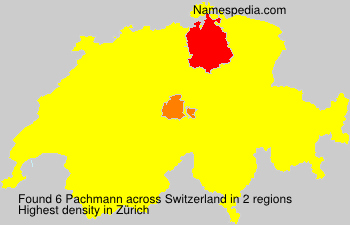 Surname Pachmann in Switzerland Surname Pachmann in Switzerland