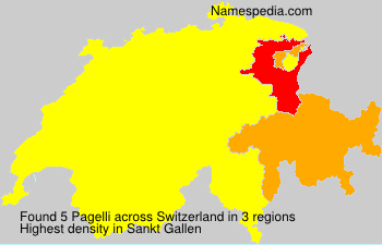 Surname Pagelli in Switzerland Surname Pagelli in Switzerland