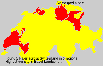 Surname Pajer in Switzerland Surname Pajer in Switzerland