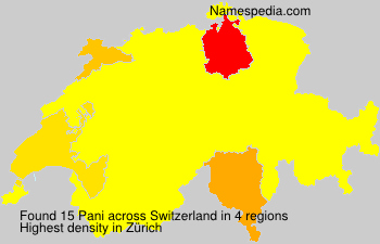 Surname Pani in Switzerland Surname Pani in Switzerland