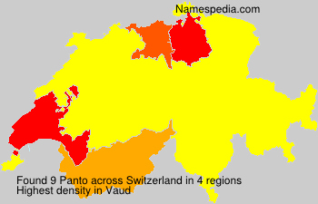 Surname Panto in Switzerland Surname Panto in Switzerland