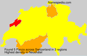 Surname Panza in Switzerland Surname Panza in Switzerland