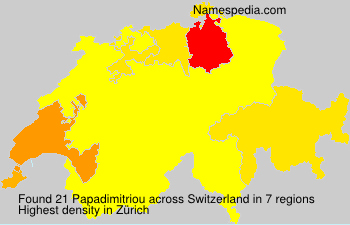 Surname Papadimitriou in Switzerland Surname Papadimitriou in Switzerland