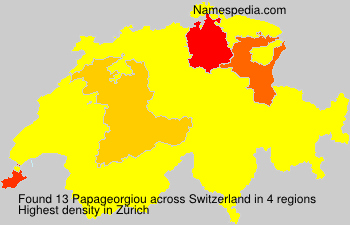 Surname Papageorgiou in Switzerland Surname Papageorgiou in Switzerland
