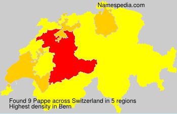 Surname Pappe in Switzerland Surname Pappe in Switzerland