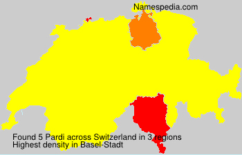 Surname Pardi in Switzerland Surname Pardi in Switzerland