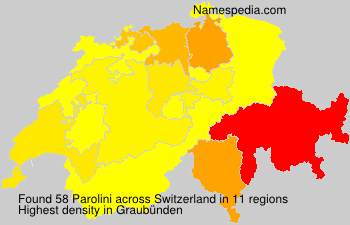 Surname Parolini in Switzerland Surname Parolini in Switzerland