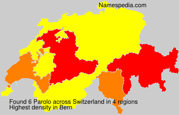 Surname Parolo in Switzerland Surname Parolo in Switzerland