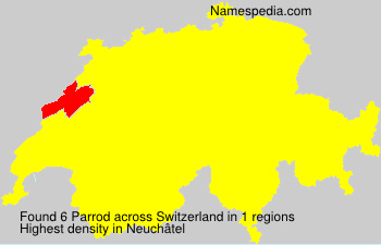 Surname Parrod in Switzerland Surname Parrod in Switzerland