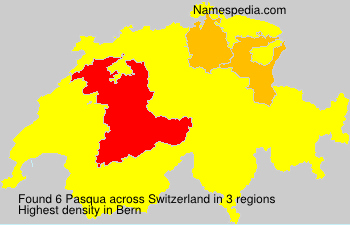 Surname Pasqua in Switzerland Surname Pasqua in Switzerland