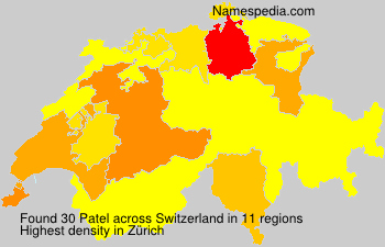 Surname Patel in Switzerland Surname Patel in Switzerland