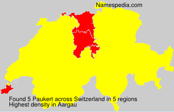 Surname Paukert in Switzerland Surname Paukert in Switzerland
