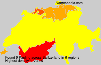 Surname Pauling in Switzerland Surname Pauling in Switzerland