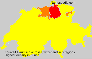 Surname Pauritsch in Switzerland Surname Pauritsch in Switzerland