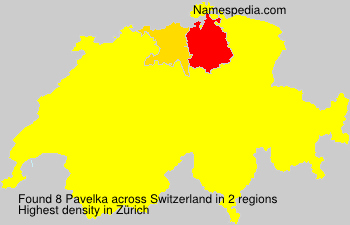 Surname Pavelka in Switzerland