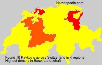 Surname Pavkovic in Switzerland Surname Pavkovic in Switzerland