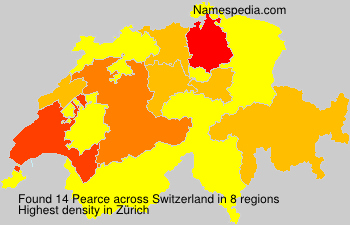Surname Pearce in Switzerland Surname Pearce in Switzerland