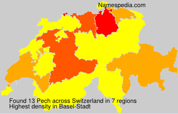 Surname Pech in Switzerland Surname Pech in Switzerland