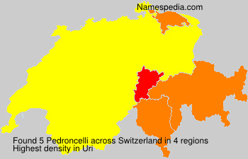 Surname Pedroncelli in Switzerland Surname Pedroncelli in Switzerland