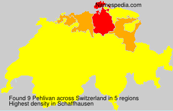 Surname Pehlivan in Switzerland Surname Pehlivan in Switzerland