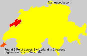 Surname Pelot in Switzerland