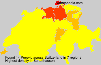 Surname Perovic in Switzerland Surname Perovic in Switzerland