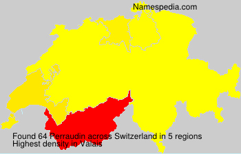 Surname Perraudin in Switzerland Surname Perraudin in Switzerland