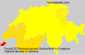 Surname Perreard in Switzerland Surname Perreard in Switzerland