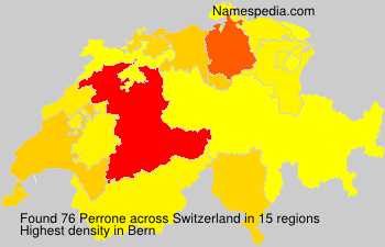 Surname Perrone in Switzerland
