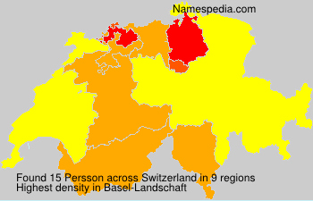 Surname Persson in Switzerland Surname Persson in Switzerland