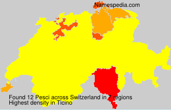 Surname Pesci in Switzerland Surname Pesci in Switzerland