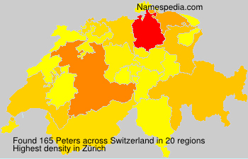 Surname Peters in Switzerland Surname Peters in Switzerland