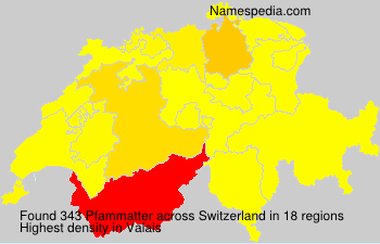 Surname Pfammatter in Switzerland Surname Pfammatter in Switzerland