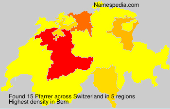 Surname Pfarrer in Switzerland Surname Pfarrer in Switzerland