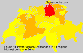 Surname Pfeffer in Switzerland Surname Pfeffer in Switzerland