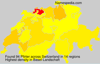 Surname Pfirter in Switzerland Surname Pfirter in Switzerland