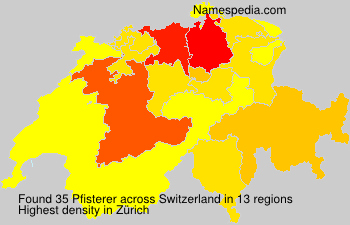 Surname Pfisterer in Switzerland Surname Pfisterer in Switzerland