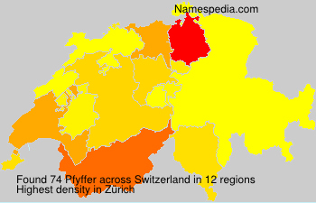 Surname Pfyffer in Switzerland Surname Pfyffer in Switzerland