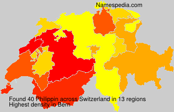 Surname Philippin in Switzerland Surname Philippin in Switzerland