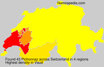 Surname Pichonnaz in Switzerland Surname Pichonnaz in Switzerland