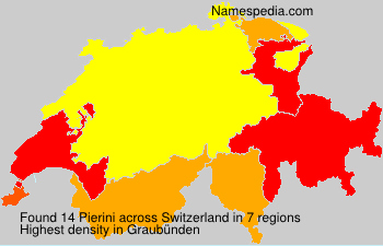 Surname Pierini in Switzerland Surname Pierini in Switzerland