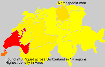 Surname Piguet in Switzerland Surname Piguet in Switzerland