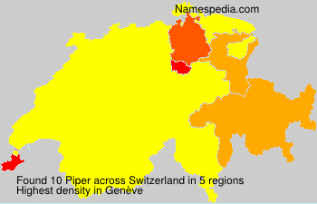 Surname Piper in Switzerland Surname Piper in Switzerland