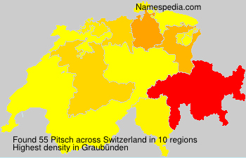 Surname Pitsch in Switzerland Surname Pitsch in Switzerland