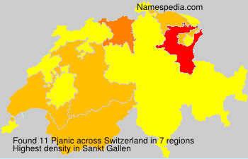 Surname Pjanic in Switzerland Surname Pjanic in Switzerland